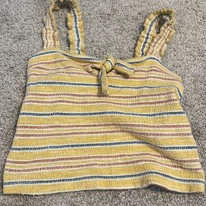 Madewell XS Knitted Yellow Tank